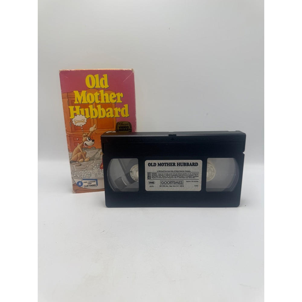Old Mother Hubbard VHS 1990 GoodTimes Classic Video Library Animated Cartoons